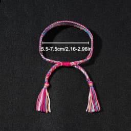 12Pcs/set The Bohemian Woven Bracelet Is Adjustable for Both Men and Women