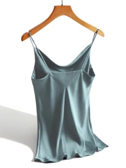 Satin Silk Tank Tops Female 2026 Summer Sexy Strap Basic Spaghetti Strap Tops Women Sleeveless Camisole Camis Vest Black White