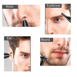 Kemei Pro Rechargeable Nose Hair Trimmer Pen Beard Grooming Kit Electric Facial Neckline Body Trimmer Ear Eyebrow for Men Women