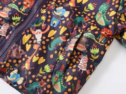 Boys and Girls Wind Cap Coat Assorted Cartoon Pattern Printed Zipper Coat Children Spring Wear