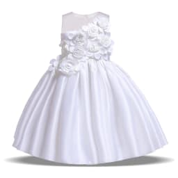 Elegant Flower Girl Party Dress Christmas Costume Bow Wedding Kids Dresses For Girl Evening Briidemaid Prom Gown Vestido 8 10Yrs