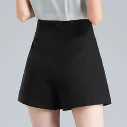 Women Spring Summer A-line Shorts Casual High Waist Loose Wide Leg Chiffon Shorts Chic Lady White Black Suit Shorts High Quality
