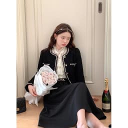 Vintage Cropped Tweed Jackets Women Elegant Black Thicken Coat Korean Single Breasted Blazer Casual Warm Short Outerwear Tops