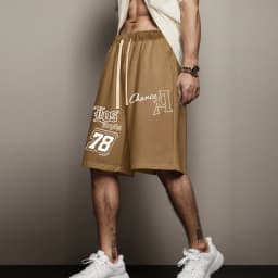 Los Angeles Print Shorts Summer Jogging Soft Loose Sports Shorts Comfortable Fashion High Street Casual Sweatpants Men's Shorts