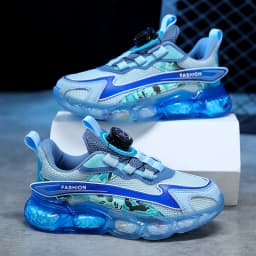 New Summer Children Sneakers Breathable 5-16Years Boys' Running Shoes New Swivel Buckle Kids Sport Shoes Outdoor Casual Trainers