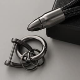Handwoven Leather Car Key Buckle Keychain Luxury Style Hand Woven Leather Hanging Car Key Ring,Comes with Box Packaging
