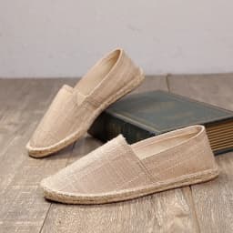 2024 Summer New Espadrilles For Men Shoes Linen Men's Casual Shoes Handmade Weaving Fisherman Shoes Fashion Flats Big Size 47
