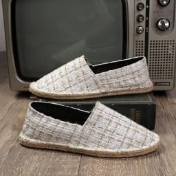 2024 Summer New Espadrilles For Men Shoes Linen Men's Casual Shoes Handmade Weaving Fisherman Shoes Fashion Flats Big Size 47