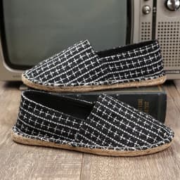 2024 Summer New Espadrilles For Men Shoes Linen Men's Casual Shoes Handmade Weaving Fisherman Shoes Fashion Flats Big Size 47