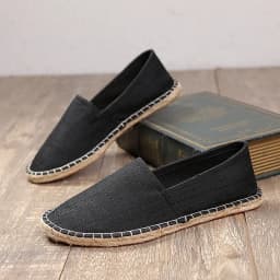 2024 Summer New Espadrilles For Men Shoes Linen Men's Casual Shoes Handmade Weaving Fisherman Shoes Fashion Flats Big Size 47