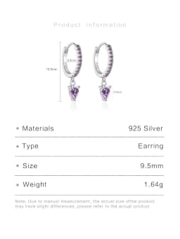 DPLAOPA 100% 925 Sterling Silver Water Drop Color Zircon Hoop Earrings 2024 Simple Advanced Fine Gift Jewelry For Women
