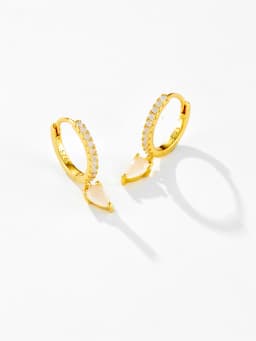 DPLAOPA 100% 925 Sterling Silver Water Drop Color Zircon Hoop Earrings 2024 Simple Advanced Fine Gift Jewelry For Women