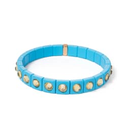 2024 Colorful Rhinestone Beads Women Bracelet Enamel Candy Color Elastic Bangle Bohemian Jewelry Accessories