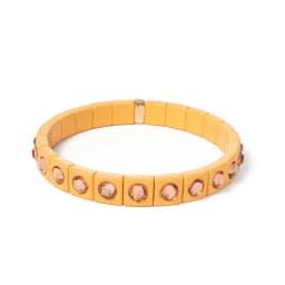 2024 Colorful Rhinestone Beads Women Bracelet Enamel Candy Color Elastic Bangle Bohemian Jewelry Accessories