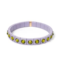 2024 Colorful Rhinestone Beads Women Bracelet Enamel Candy Color Elastic Bangle Bohemian Jewelry Accessories