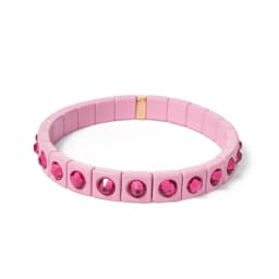 2024 Colorful Rhinestone Beads Women Bracelet Enamel Candy Color Elastic Bangle Bohemian Jewelry Accessories