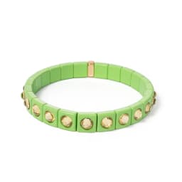 2024 Colorful Rhinestone Beads Women Bracelet Enamel Candy Color Elastic Bangle Bohemian Jewelry Accessories
