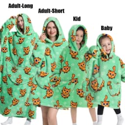 Winter Oversized Hoodies Sweatshirt Cute Cartoon Pizza Lion Panda Pullover Super Long Flannel Giant Lazy TV Blanket Pajamas