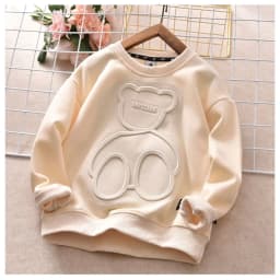 Children Boy Girl Cartoon Bear Sweater Kid Fall Winter Warm Sweatshirt Clothe Tops New Long Sleeve Toddler Baby Bottoming Shirt
