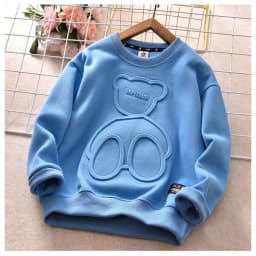 Children Boy Girl Cartoon Bear Sweater Kid Fall Winter Warm Sweatshirt Clothe Tops New Long Sleeve Toddler Baby Bottoming Shirt