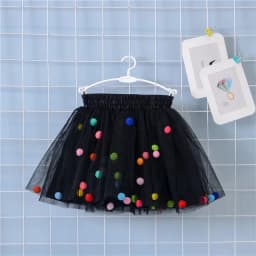 2024 New Arrival Infant Mulity Colorful Tulle Tutu Skirt Pom Pom Princess Mini Dress Children Clothing Pettiskirt Girl Clothes