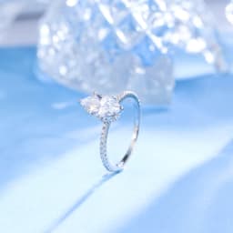 QooLady Fashion 925 Sterling Silver Marquise Cut Cubic Zircon Dazzling Wedding Engagement Rings for Women Fine Jewelry SE012