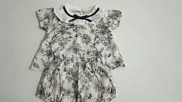 2026 New Summer Baby Clothing Set Infant Girls Floral Lace Collar Tops And Bloomer 2 PCS Suit Toddler Outfit