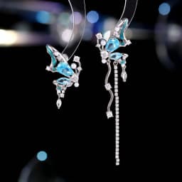 Luxury Jewelry Stud Earrings Cubic Zirconia Half Round Fanshaped Radial Stud Earrings Birthday Gift