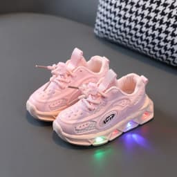 Zapatos Niña 202New LED Child Trainers 1-8Years Old Boy Girl Tennis Shoe Sport Shoe for Toddlers Glowing Kid Sneakers Kids Shoe