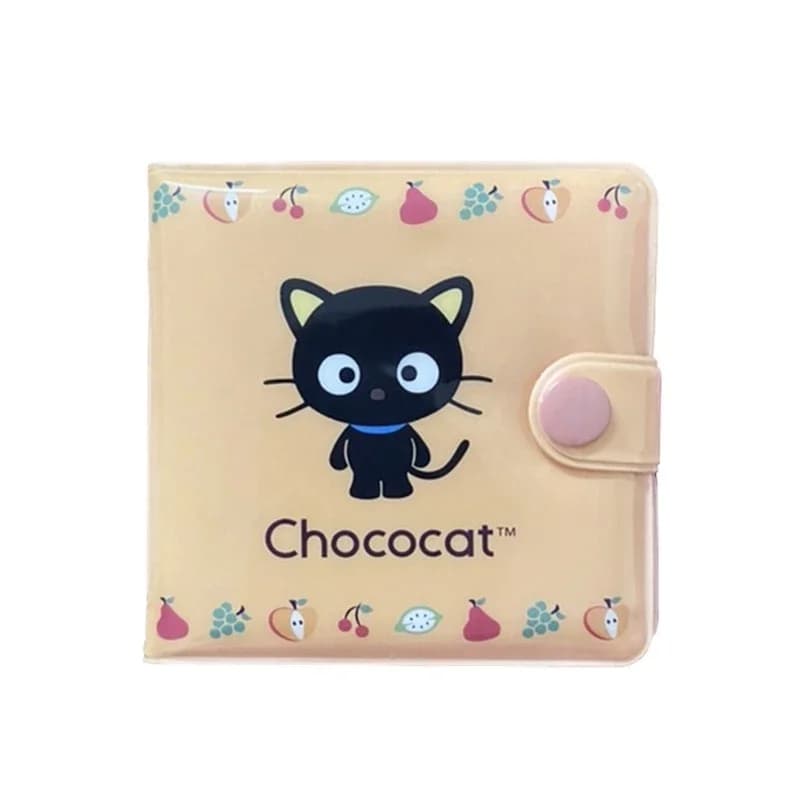 Chococat Mini Wallets for Women Girls Cute PVC Coin Purse Cartoon Black Cat Credit Card Holder ID Card Wallet Kawaii Money Bag