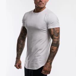 Plain Clothing Fashion T Shirt Men Cotton Breathable Fitness Mens Short Sleeve T-shirt Gym Tshirt Summer Tight Tee Shirt Homme
