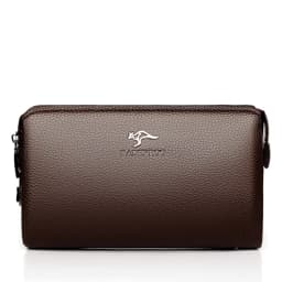 Luxury Brand Men's Wallet Leather Long Wallet PU Leather Wallet Men Double Zipper Coin Pocket Purse Business Clutch Phone Bag