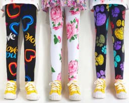 Children's Clothing Children's Bottom Pants Spring and Autumn Girl Printed Cartoon Slim Fit Pants Summer Pants