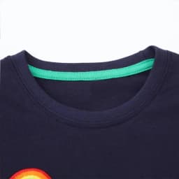 Little maven Baby Boys Blouses Long Sleeves Striped T-shirt Cotton Cartoon Excavator Tops for Kids Children's Clothing
