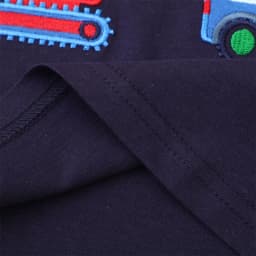 Little maven Baby Boys Blouses Long Sleeves Striped T-shirt Cotton Cartoon Excavator Tops for Kids Children's Clothing