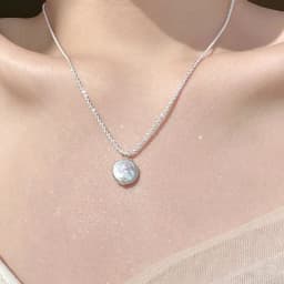 100% Natural Baroque Freshwater Pearl 925 Sterling Silver Female Pendant Necklace Jewelry For Women Birthday Gifts