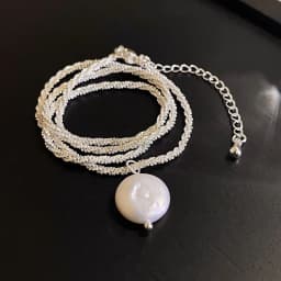 100% Natural Baroque Freshwater Pearl 925 Sterling Silver Female Pendant Necklace Jewelry For Women Birthday Gifts