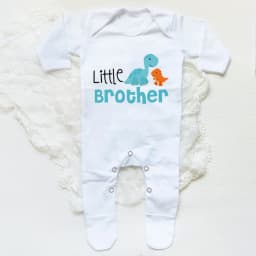 Big Brother/Little Brother Matching Sibling Kids T-shirt and Baby Grow Baby Shower Gifts Baby Coming Home Outfits Sibling Cloth