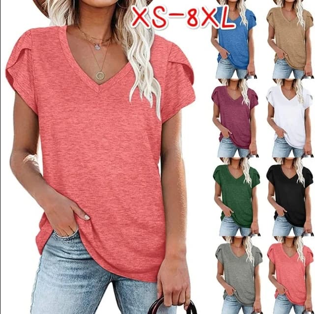 2023 Summer Short Sleeve New Coming Thin Summer Casual Women T Shirts Short Sleeve Fashion Slim Clothes Long Summer Shirt Tops