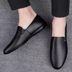 Leather Men Shoes Casual Luxury Brand Soft Italian Mens Loafers Moccasins Breathable Slip on Lazy Driving Shoes Plus Size 37-47
