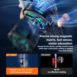 SL17 NEW Magnetic/ Back-clip 2 in 1 Mobile Phone Semiconductor Cooling Radiator PUBG Game Cooler for IOS Android Cool Heat Sink
