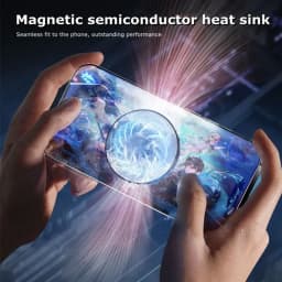 SL17 NEW Magnetic/ Back-clip 2 in 1 Mobile Phone Semiconductor Cooling Radiator PUBG Game Cooler for IOS Android Cool Heat Sink