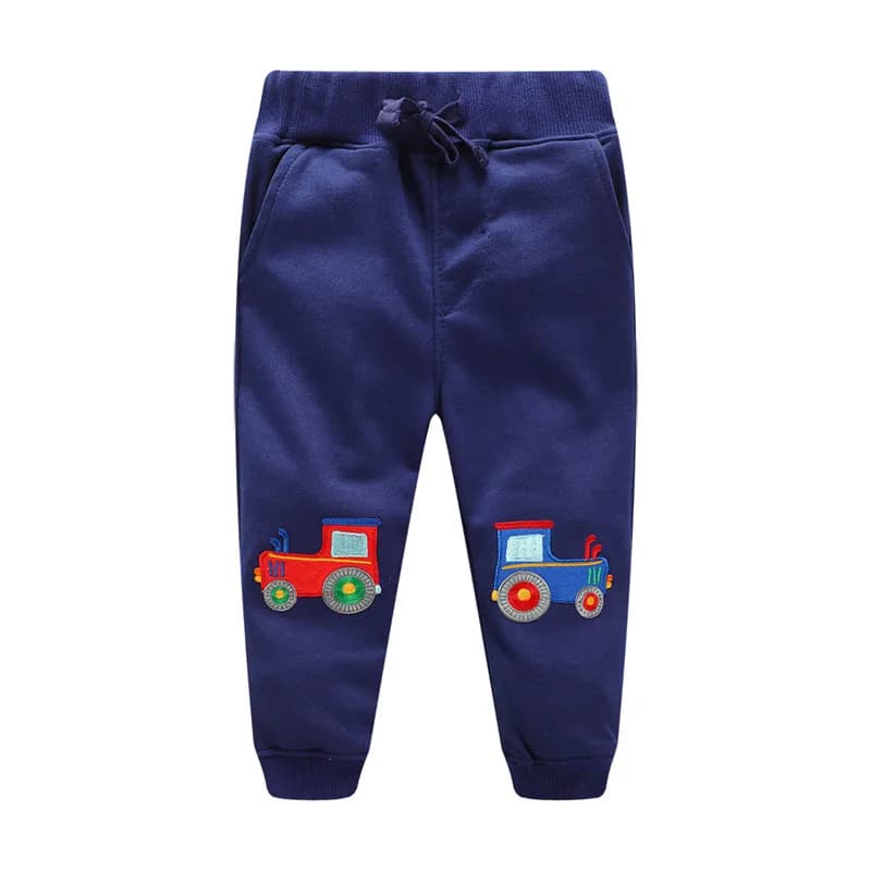 Jumping Meters Children Sweatpants Applique Cars Boys Trousers Pants Autumn Spring Baby Long Pants Fashion Boys Sport Clothing
