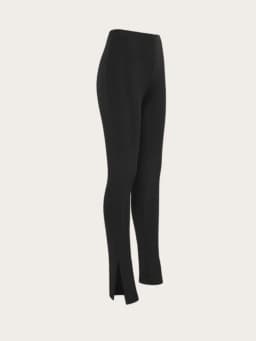Woman Fashion Trousers Streetwear Women's Elegant Slim Slit Micro Flared Pants New Temperament Commuting Female Clothing