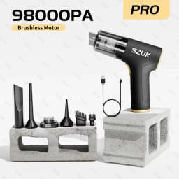 SZUK 98000PA Car Vacuum Cleaner Wireless Mini Powerful Cleaning Machine Handheld for Car Portable Blow Computer Home Appliance