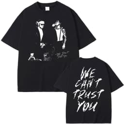 Rapper Metro Boomin Heroes & Villains Double Sided Print T-shirts Men Women Hip Hop Vintage Oversize Tshirt Male Cool Streetwear