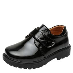 Little Boys Casual Leather Shoes Children's Fashion Velcro Shoes Boys Performance Shoes Children Western Style Dress Footwear