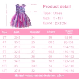 DXTON Summer Sleeveless Dresses For Girls Irregular Tulle Kids Princess Dress Mermaid Party Prom Toddler Children Costumes 3-12Y