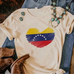 Venezuela tshirt women manga streetwear Tee girl designer graphic comic clothing