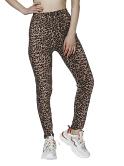 New Colorful Stripe Leopard Pattern Fashionable and Novel Outgoing Sexy Women's 9-point Underpants